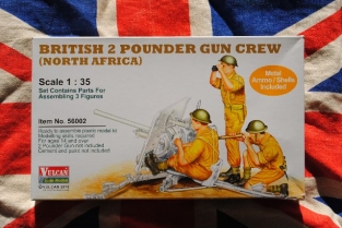 Vulcan 56002  BRITISH 2 POUNDER GUN CREW NORTH AFRICA